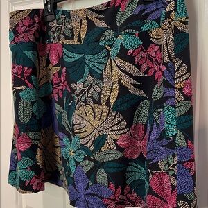 Tori Richard hot spot-n Zion skort black tropical  XL